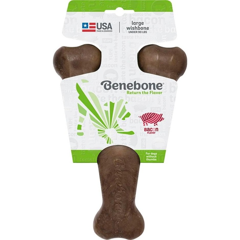 Benebone Bacon Wishbone Small