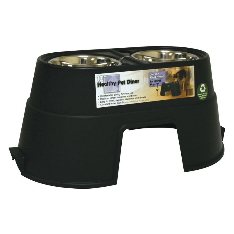 Healthy Pet Diner 12″ Black 12″