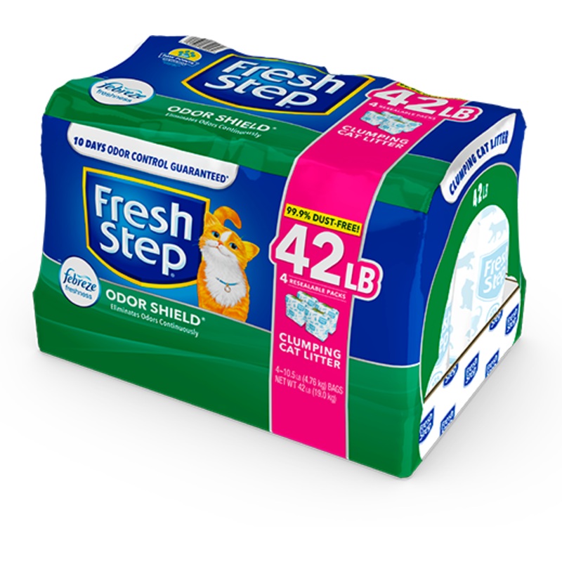 ODOR SHIELD SCENTED LITTER WITH THE POWER OF FEBREZE