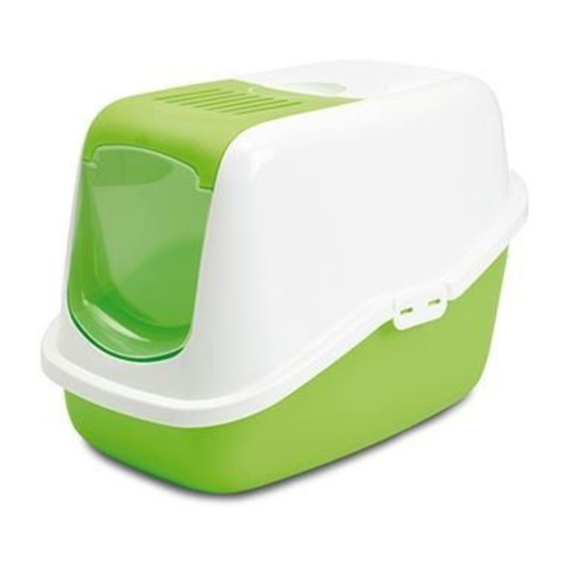 Savic Nestor Cat Toilet Home – Pink/Red
