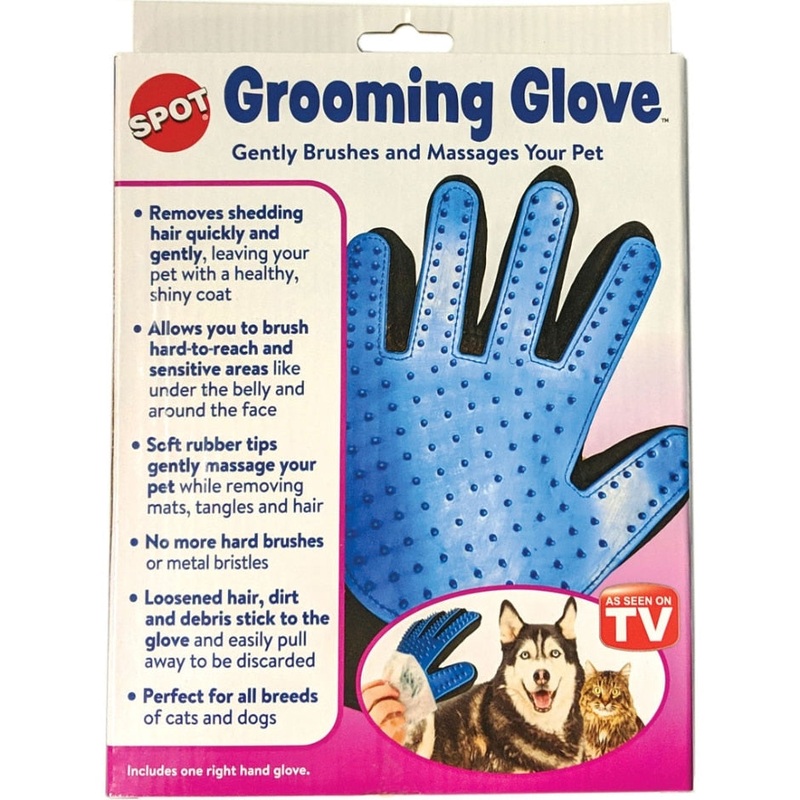 SPOT GROOMING GLOVE 9 IN