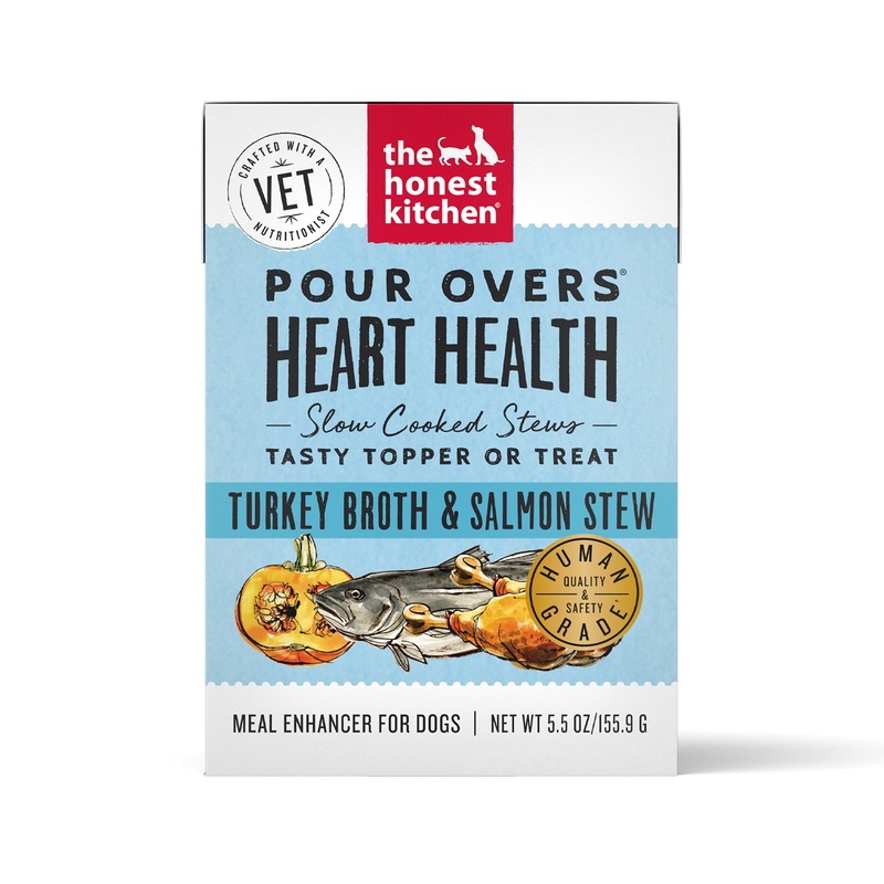 The Honest Kitchen Functional Pour Overs Heart Support – Salmon Stew Dog Food Topper 5.5oz