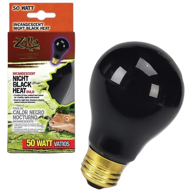 Zilla Night Black Heat Incandescent Bulb 50 WATT