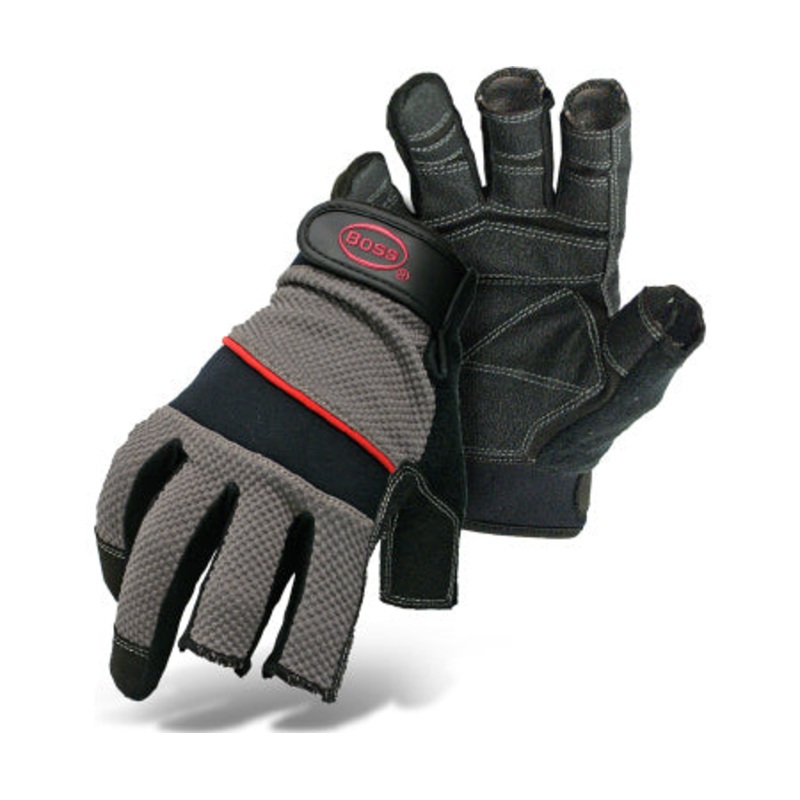 Boss The Carpenter Glove, Three Open Finger Tips