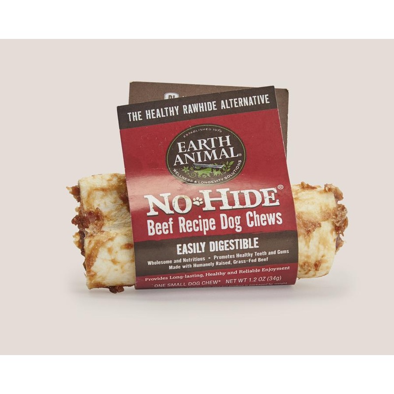 Earth Animal Beef No-Hide Wholesome Dog Chews Single – Small