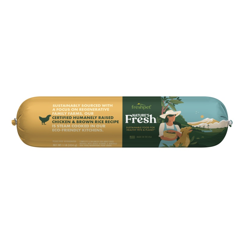 Freshpet Nature’s Fresh Chicken Recipe with Carrots, Brown Rice & Spinach