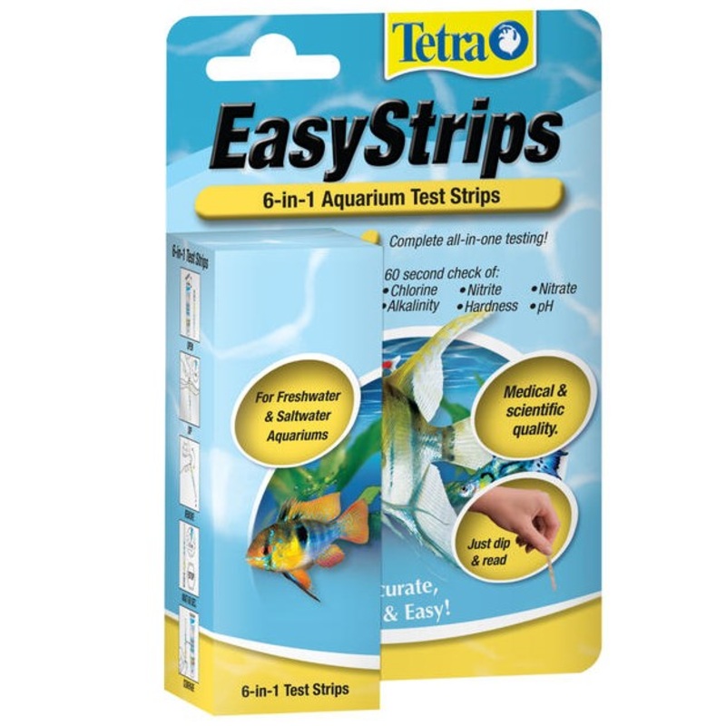 Tetra – EasyStrips 6-in-1 Aquarium Test Strips (25pk) 25pk
