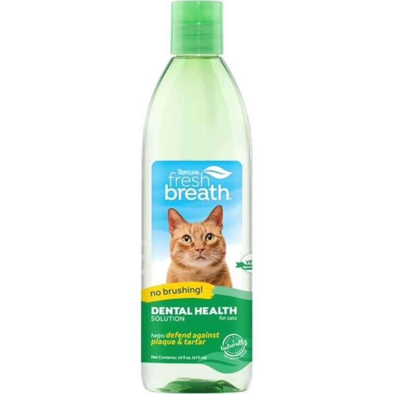 TropiClean Fresh Breath Oral Care Water Additive for Cats 16 oz