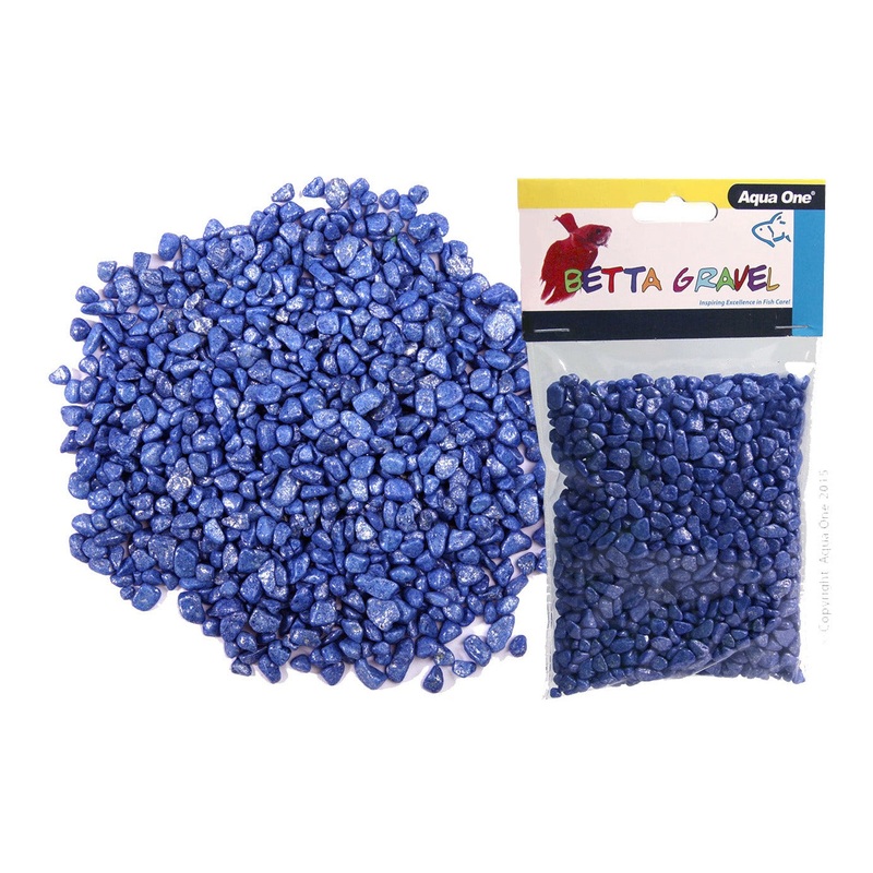 Aqua One Betta Gravel Metallic 350g Blue