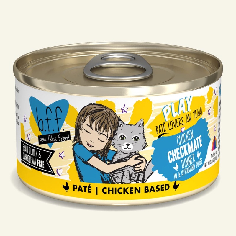 Weruva BFF Pate Lovers, Aw Yeah! Cat Food (Wet) – Chicken Checkmate 5.5oz