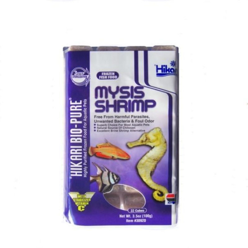 Hikari Bio-Pure Frozen Mysis Shrimp 3.5 oz Cubes