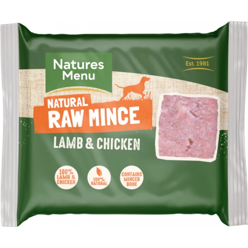 Natures Menu Lamb & Chicken Mince 400g – Frozen