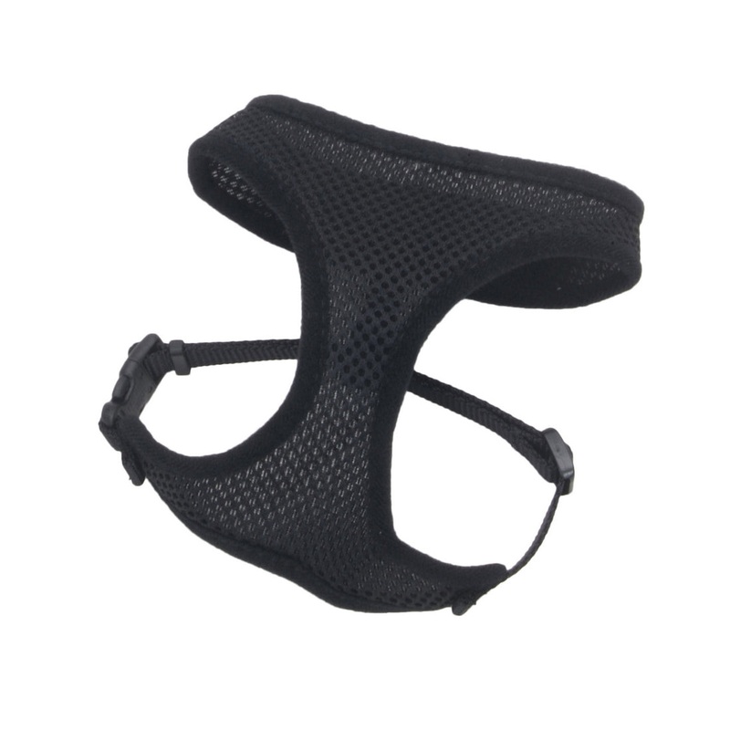 Coastal Comfort Soft Adjustable Harness Small Black Small Black