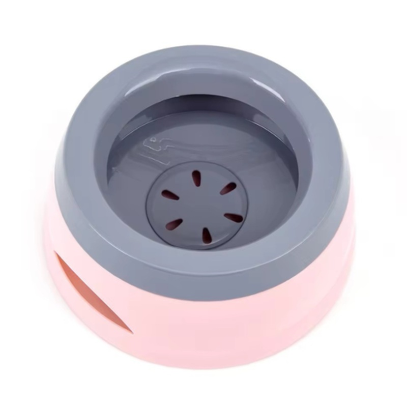 Pado Classic Round Anti Spill Pet Bowl 15.318.98cm-Pink