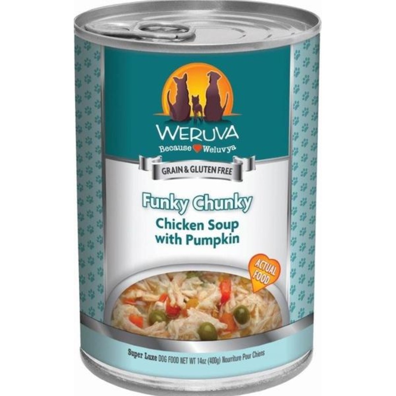 Weruva Funky Chunky Chicken Soup Canned Dog Food 14 oz