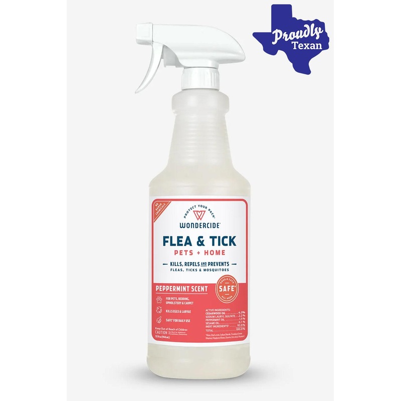 Wondercide Peppermint Flea & Tick Spray for Pets + Home 4 oz