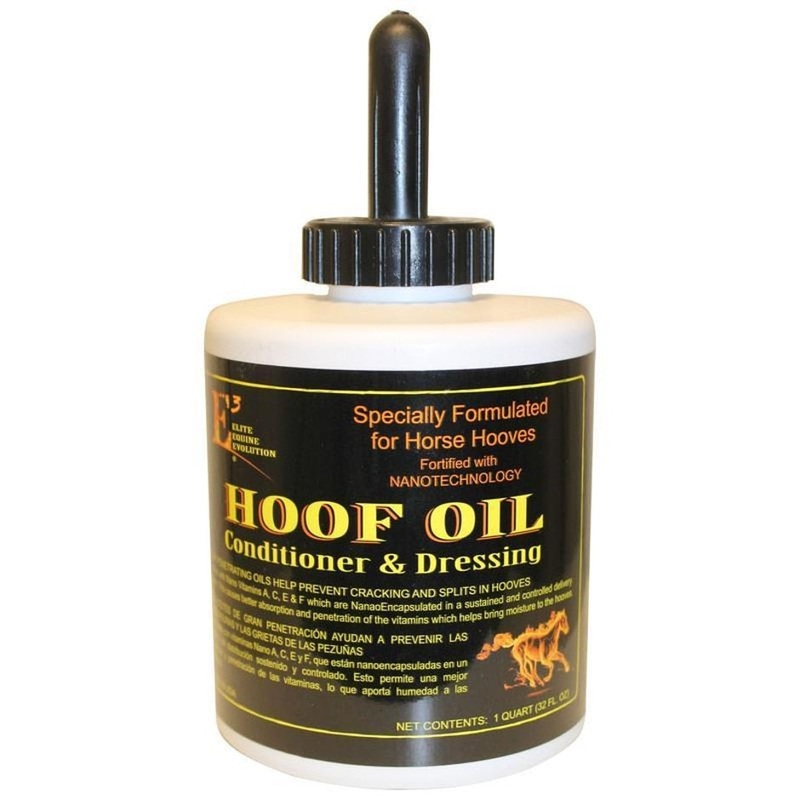 E3 HOOF OIL CONDITIONER & DRESSING FOR HORSES 1 QT