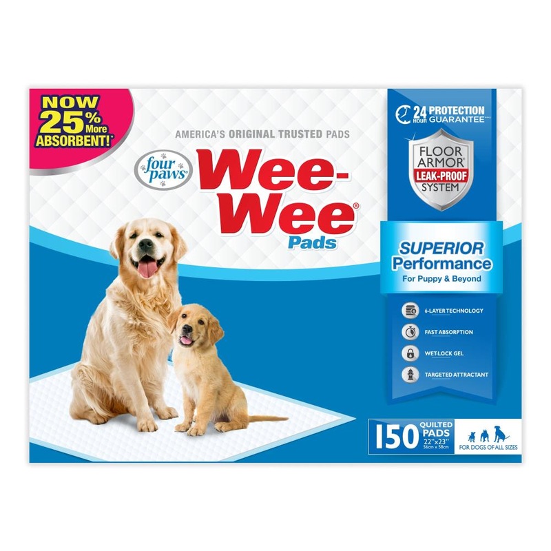 Four Paws Inc Wee-Wee Superior Performance Dog Pee Pads