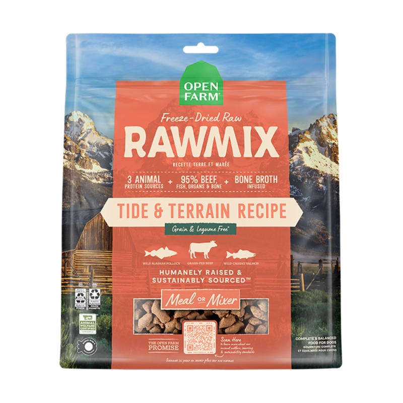 Open Farm RawMix Tide & Terrain Freeze Dried Raw Recipe for Dogs