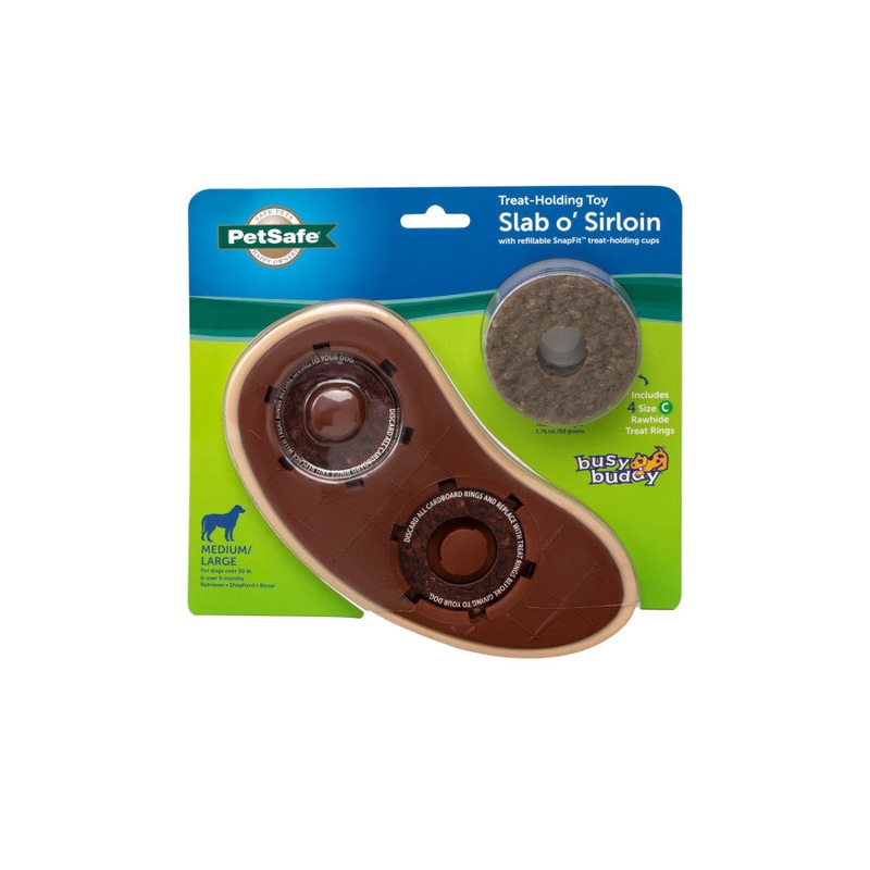PetSafe Busy Buddy Slab O’ Sirloin Treat Holding Dog Toy Small/Medium