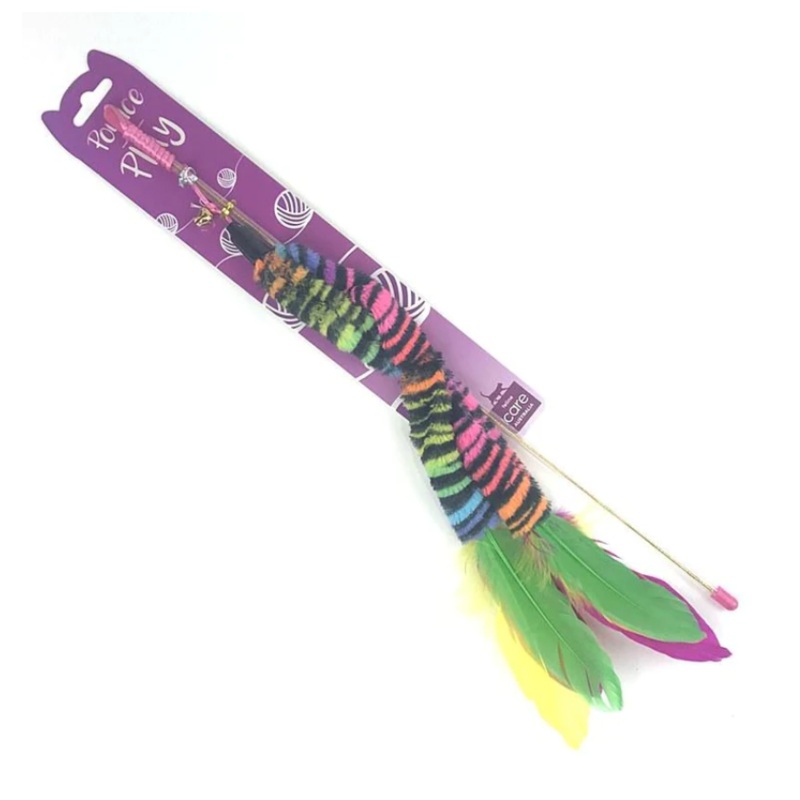 POUNCE N PLAY CAT TOY RAINBOW WAND