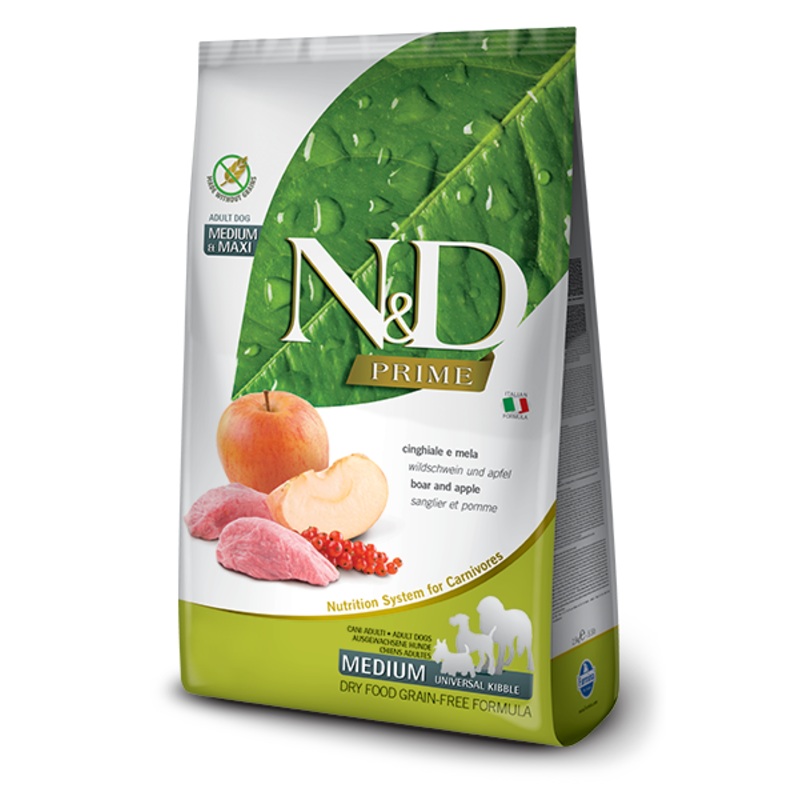 Farmina N&D K9 GF Prime Boar Apple Adult Med & Maxi 26.4lb