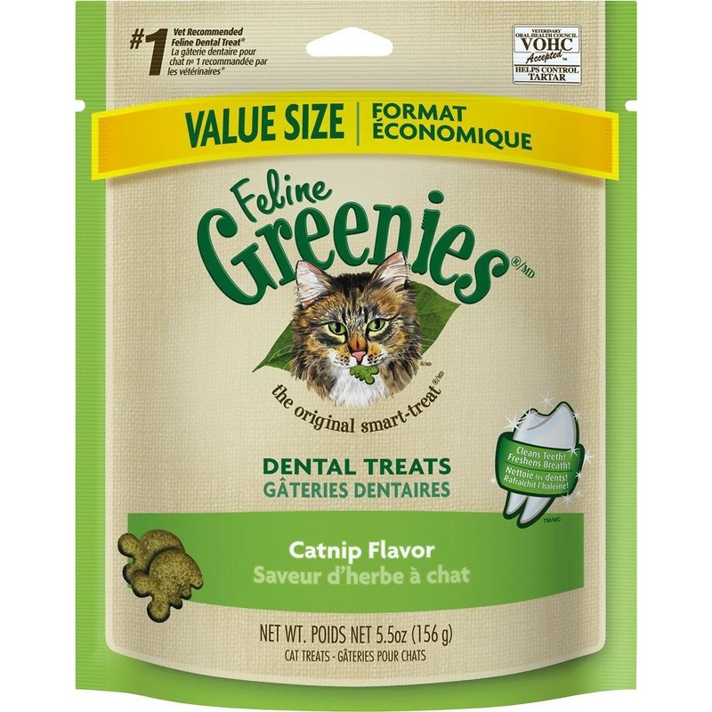 Greenies Feline Dental Catnip Flavor Cat Treats