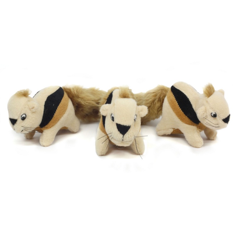 Outward Hound Squeakin Animals Squirrel Plush Dog Toy