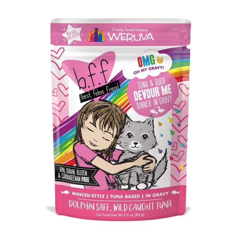 Weruva BFF Tuna & Duck Devour Me Single Pouches Wet Cat Food 3 oz