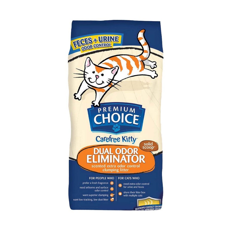 American Colloid Company Premium Choice Carefree Kitty Dual Odor Eliminator Clumping Litter 25 Lbs