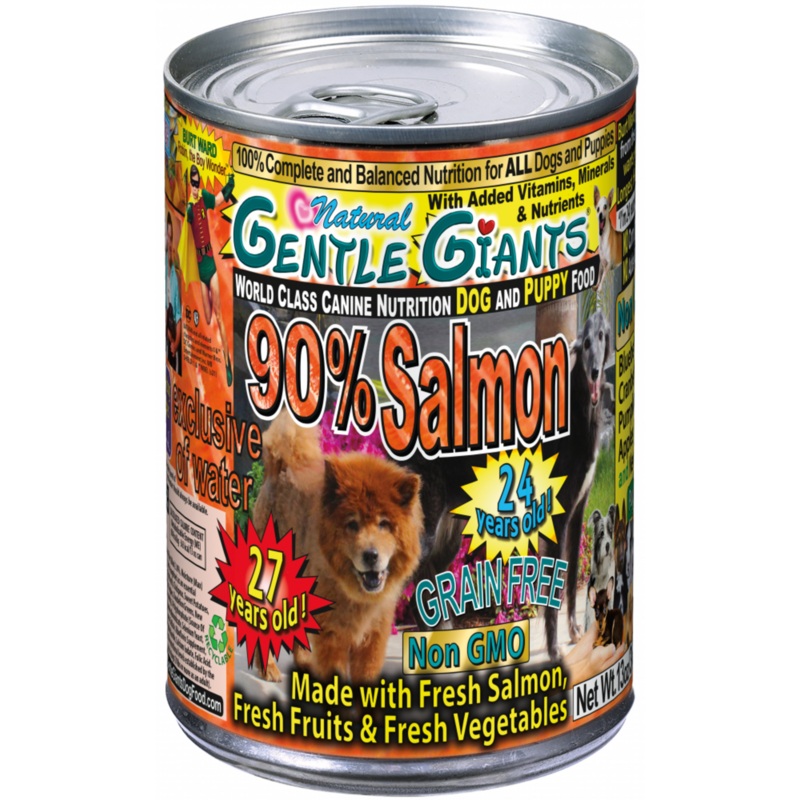 Gentle Giants Non-GMO Grain Free Salmon Dog And Puppy Can Food