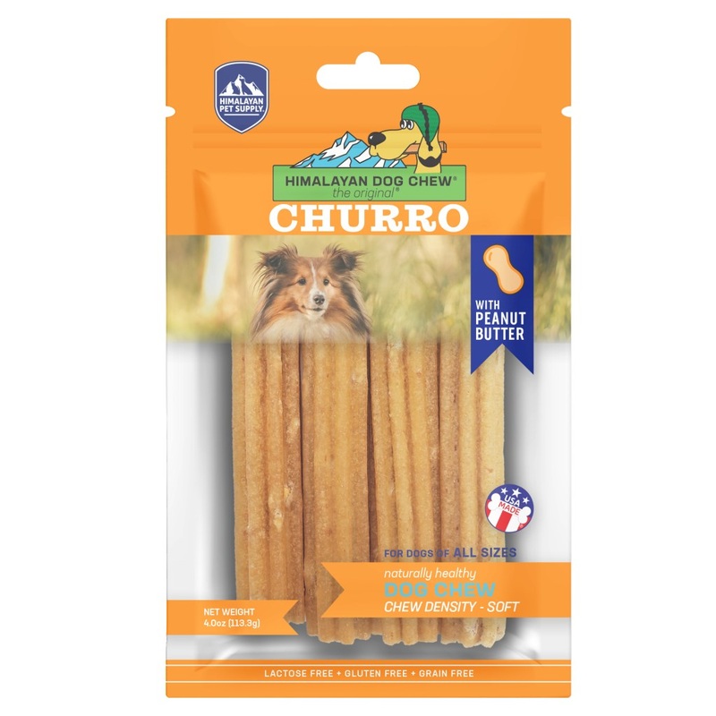 Himalayan Pet Supply Churro  Peanut Butter Dog Chew 4 oz