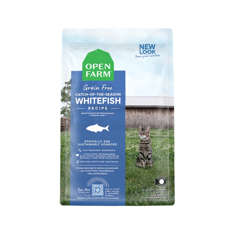 Open Farm Catch-of-the-Season Whitefish Dry Cat Food 4lb