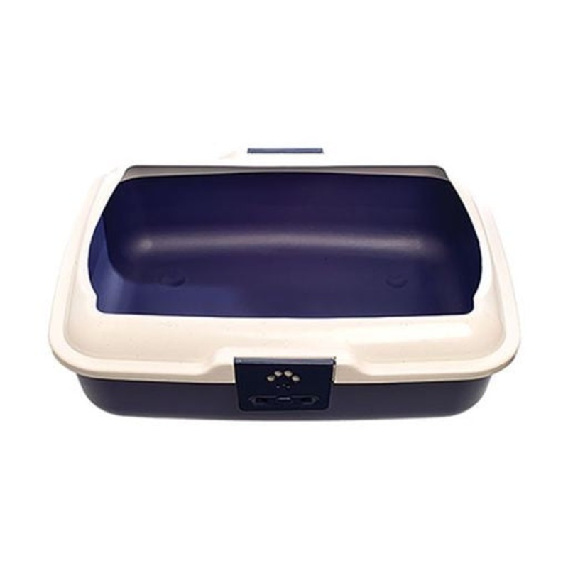 POOWEE LITTER PAN W/RIM 50X40X15CM