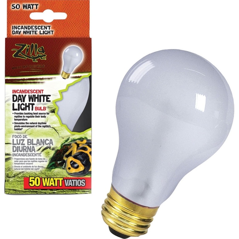 Zilla Day White Light Incandescent Bulb 50 WATT