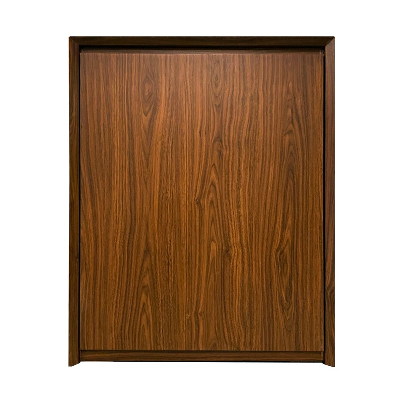 Archaea Mid-Century Modern Wood Cabinet for rimless aquariums with base dimensions: L 60cm x W 30cm Walnut