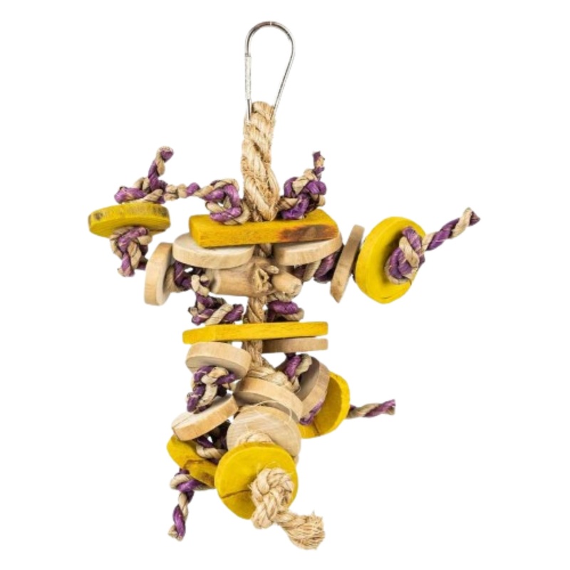 Back Zoo Nature Wild Wood XSmall  Mini Natural Wood Climber & Foraging Toy for Rodents & Birds
