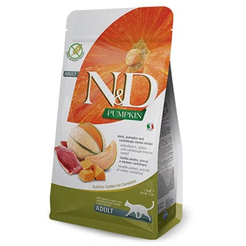Farmina Pet Foods Adult Cat Grain Free Pumpkin Duck & Canteloupe Formula 3.3 lb