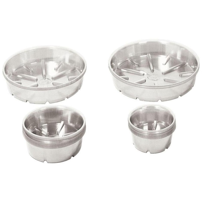HEAVY DUTY PLASTIC SAUCER 16 INCH CLEAR