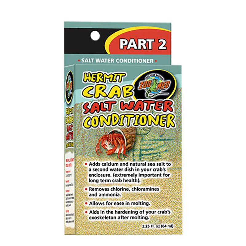 Hermit Crab Salt Water Conditioner & Supplement Chlorine Remover 2.25oz