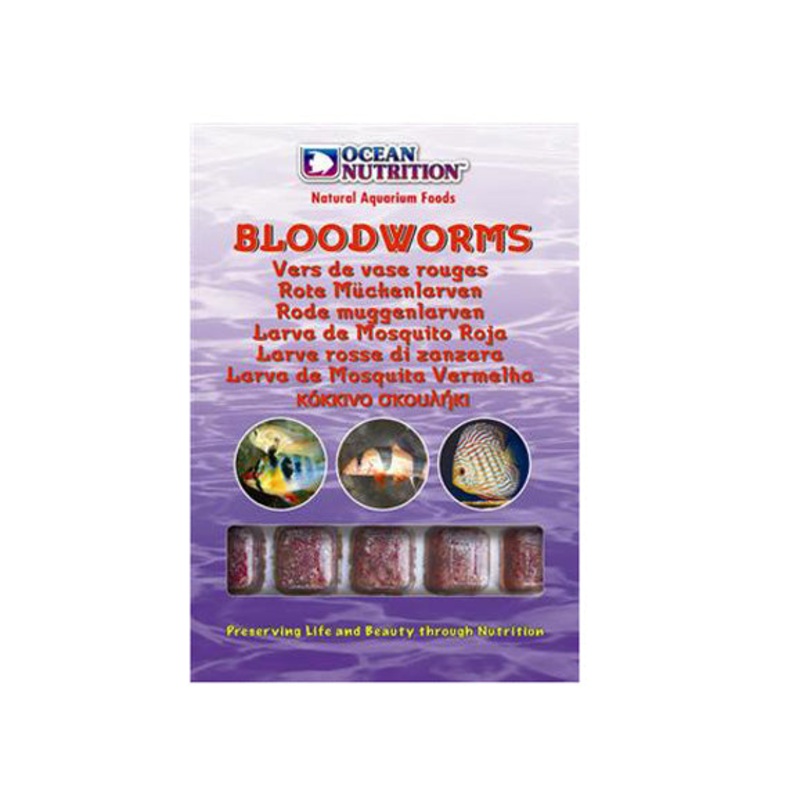 Ocean Nutrition Frozen Bloodworm – 12 Pack 100g