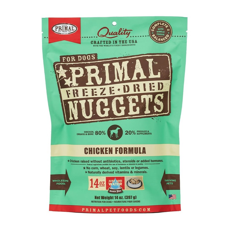 Primal Freeze-Dried Raw Nuggets Chicken Formula Dog Food 14 oz