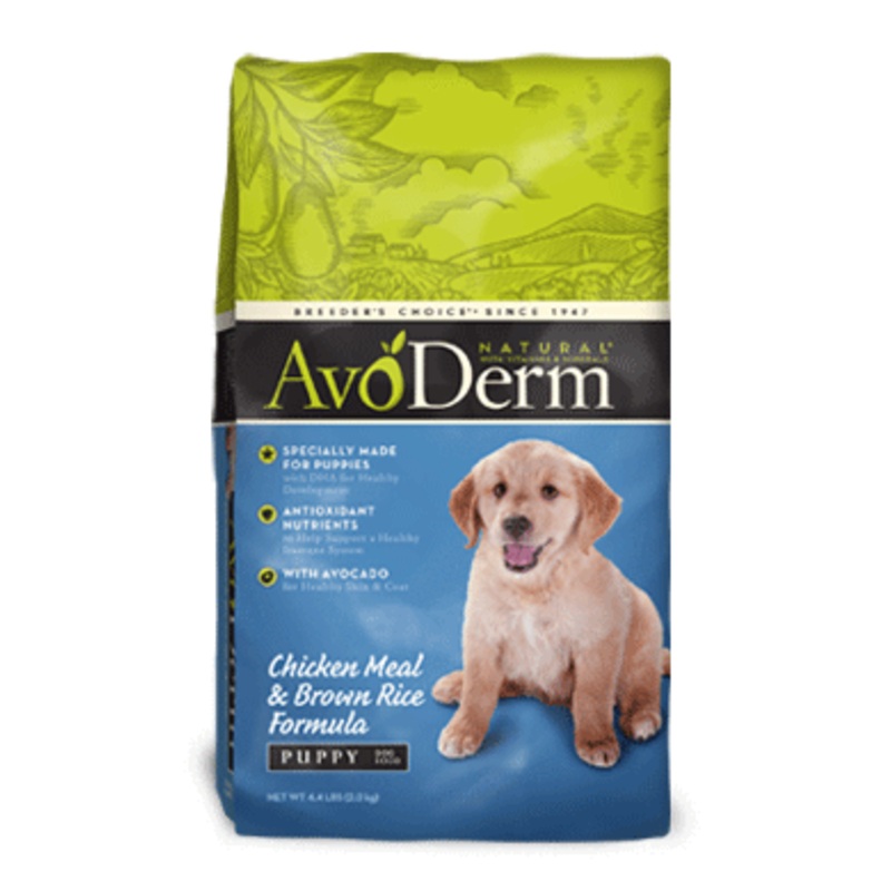 Avoderm Natural Puppy Chicken Meal and Brown Rice Formula Dry Dog Food