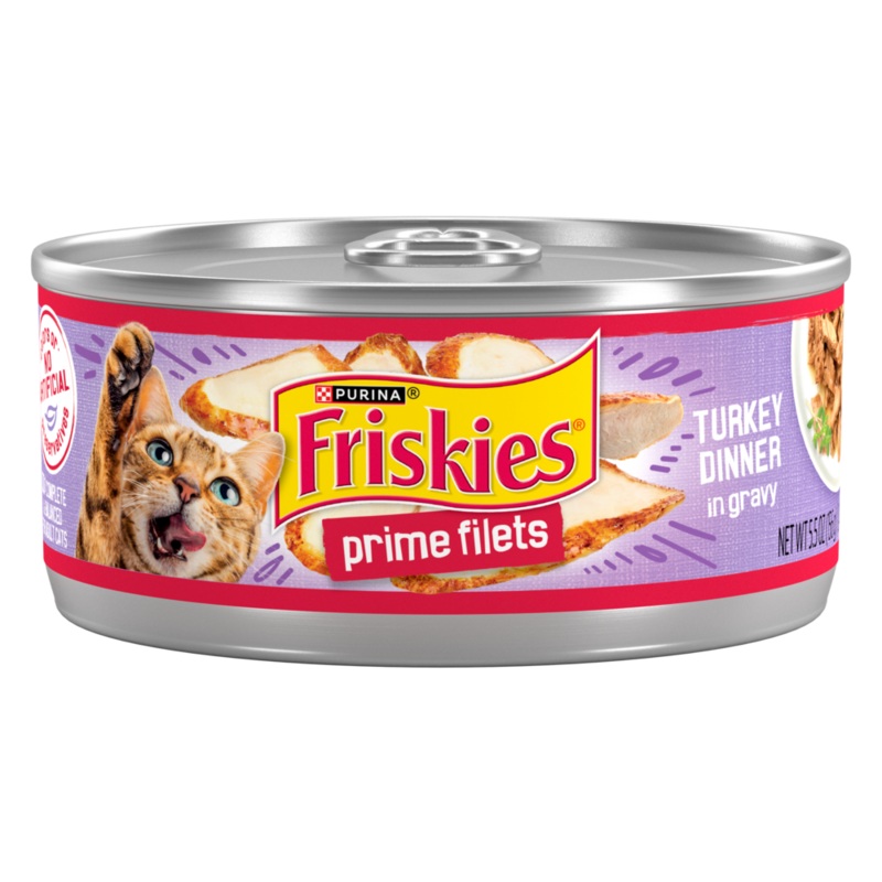 Friskies Prime Filets Turkey Dinner In Gravy Canned Cat Food