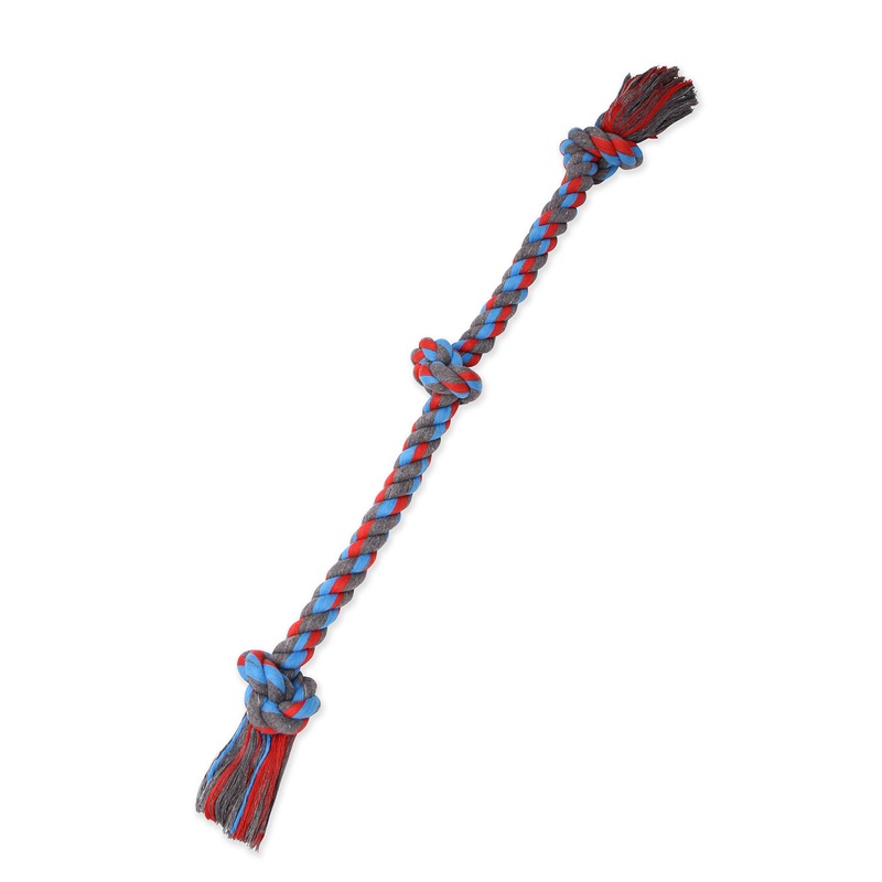 Mammoth Pet XL 36-in Cotton-Poly Color 3 Knot Rope Tug Dog Toy X-Large