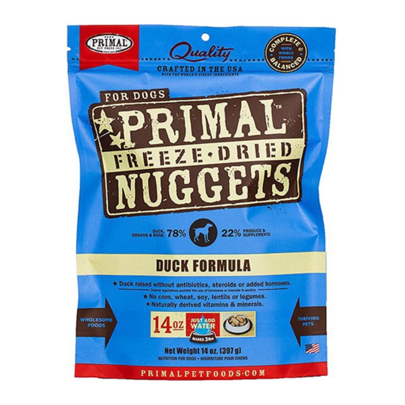 Nuggets Duck Formula Freeze-Dried Raw Grain-Free Dog Food 14 oz