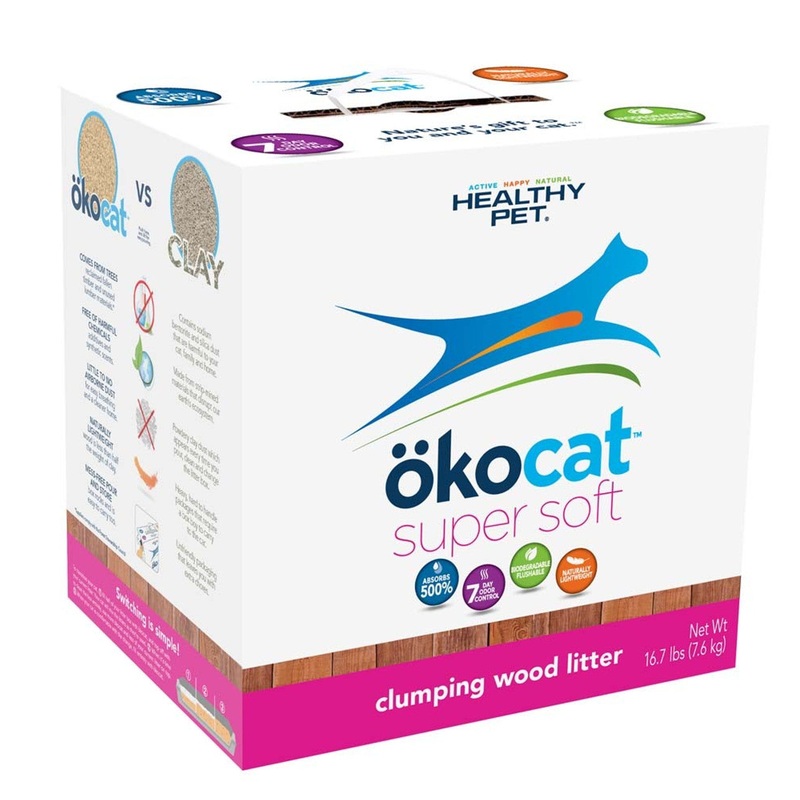 Okocat Super Soft Clumpin Wood Litter 15.8lb