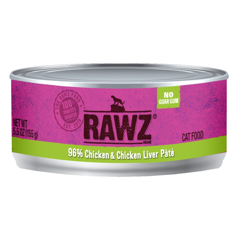 Rawz Cat Cans 96% Chicken & Liver