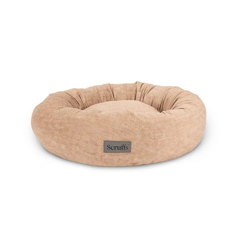 Scruffs Oslo Donut Dog Bed – Stone Grey Medium