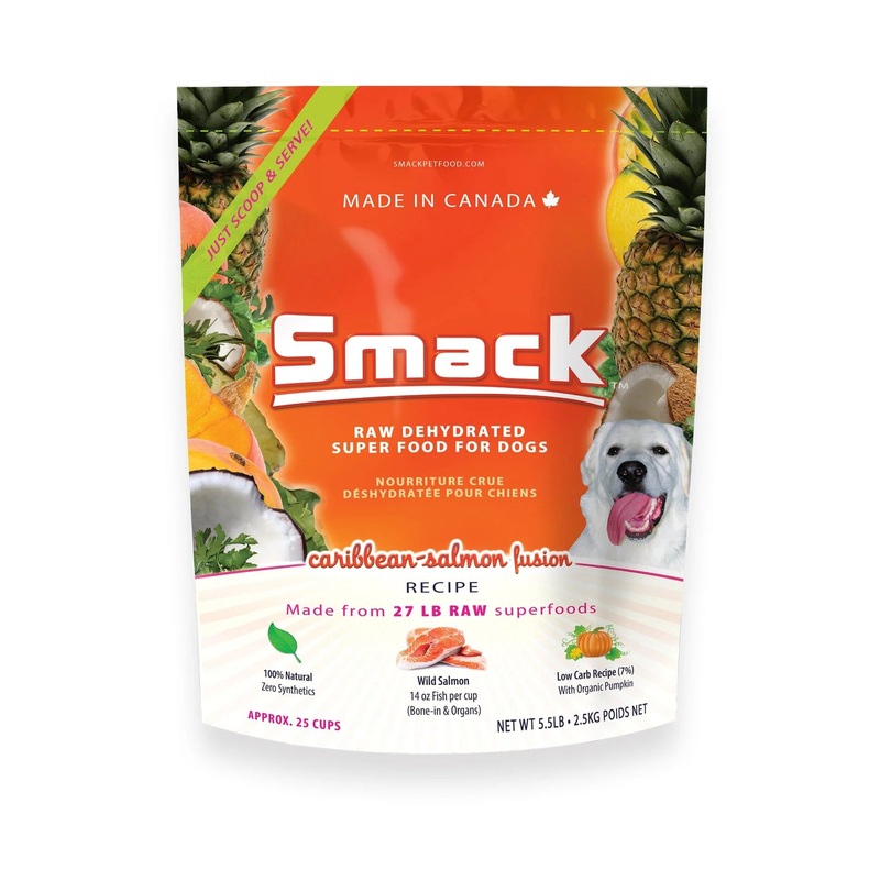 Smack Caribbean-Salmon Fusion Raw Dehydrated Dog Food 25g